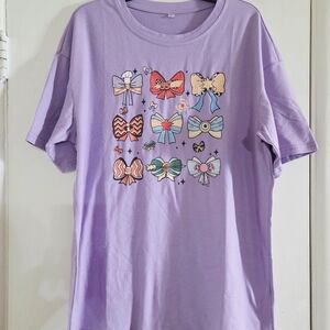 Bow Pixar Disney T-Shirt in Lavender